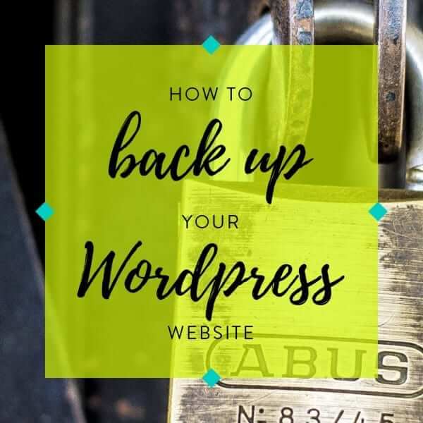 How to backup your wordpress website